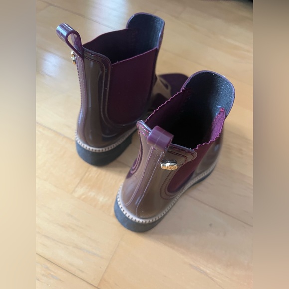 Burgundy Lemon Jelly rain boots - Picture 3 of 5